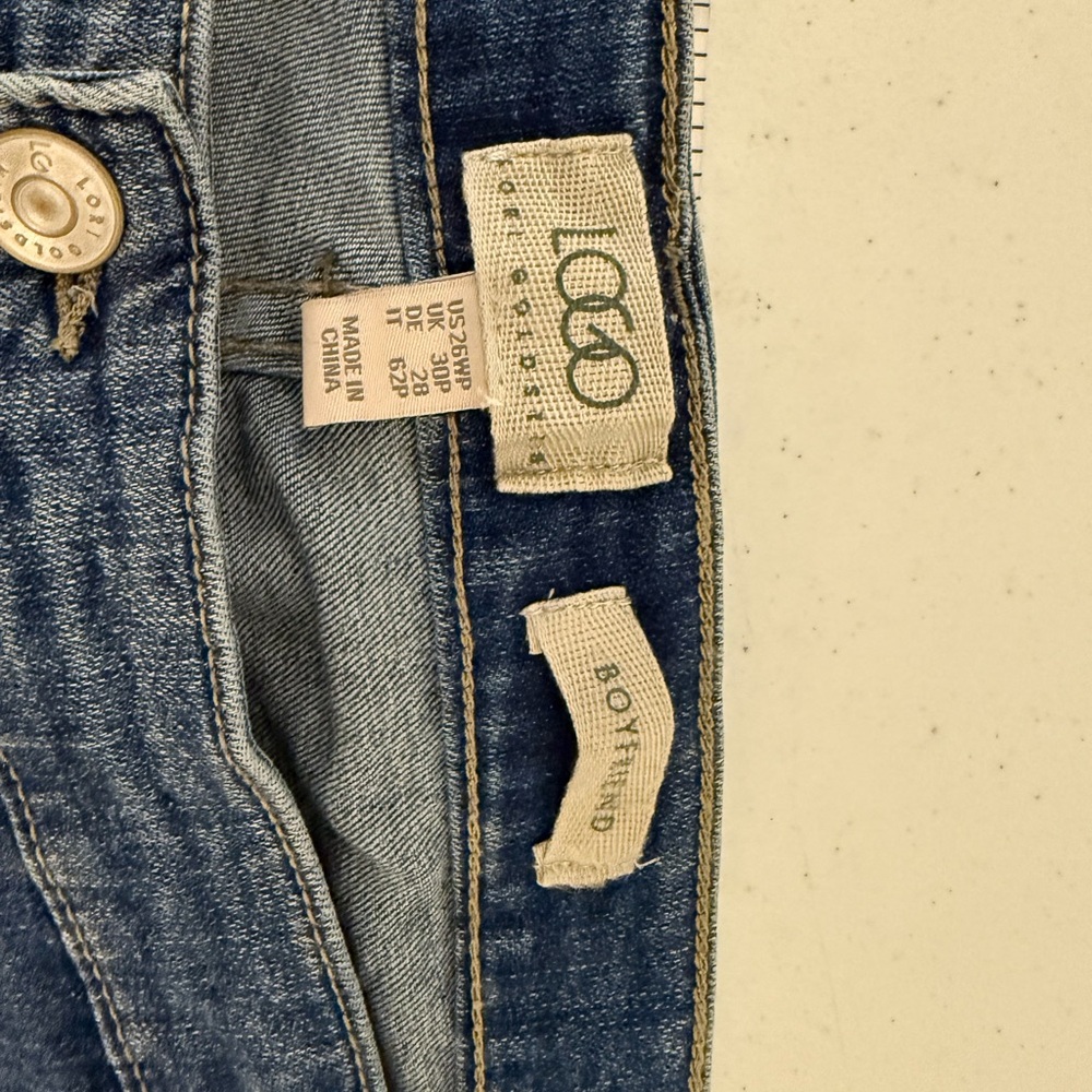 Blue Patchwork cuffed Jeans NWT - image 5